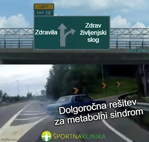 MEME slika - zdrav življenjski slog je rešitev za metabolni sindrom MEME slika - zdrav življenjski slog je rešitev za metabolni sindrom
