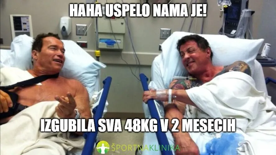 Meme - Arnold in Silvester hujšanje Meme - Arnold in Silvester hujšanje