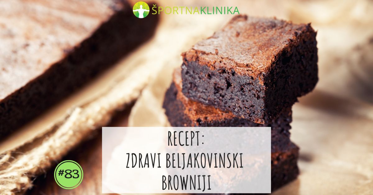 RECEPT: Zdravi beljakovinski browniji